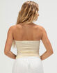 NECTAR CLOTHING Ruffled Pointelle Womens Tube Top image number 4