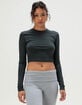 NIKE Sportswear Chill Knit Womens Long Sleeve Crop Tee image number 1