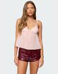EDIKTED Dotted Chiffon Babydoll Tank Top image number 1