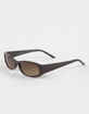 RSQ Rectangle Wrap Plastic Sunglasses image number 1