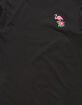RIOT SOCIETY Floral Flamingo Embroidery Mens T-Shirt image number 2