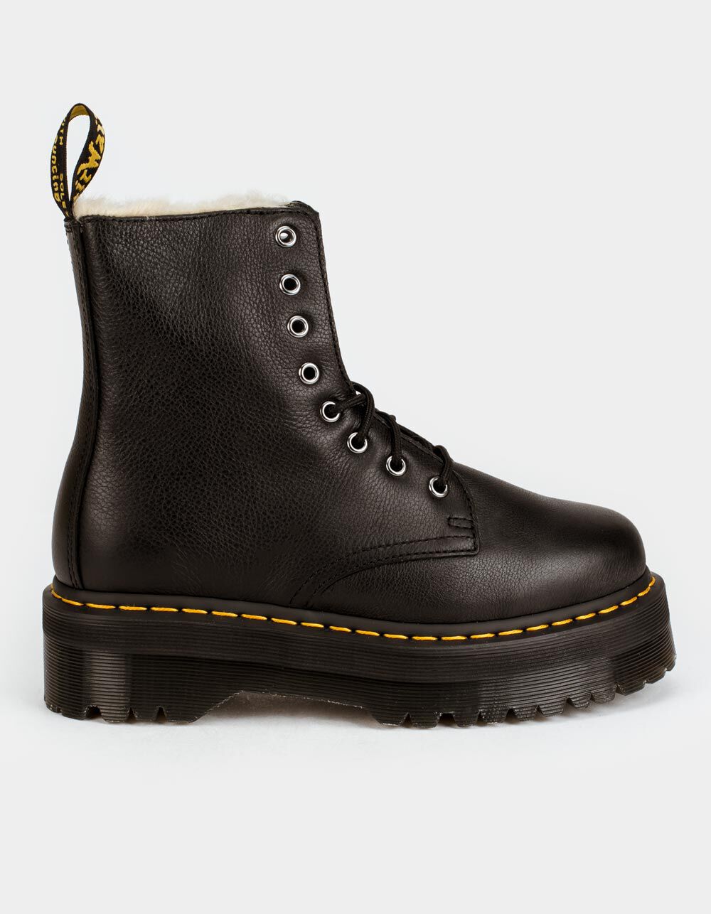DR. MARTENS Jadon Leather Faux Fur 