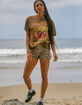 RSQ Printed Wave Womens Shorts image number 5