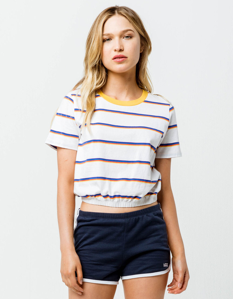 VANS Chromatic White Womens Crop Top image number 0