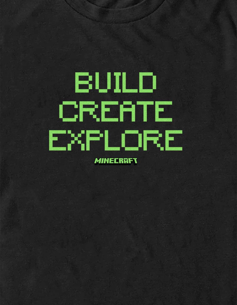 MINECRAFT Build, Create, Explore Logo Unisex Tee image number 1