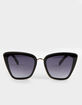 RSQ Metal Plastic Combo Square Cat Eye Sunglasses image number 2