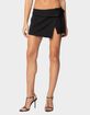 EDIKTED Selena Asymmetric Wrap Mini Skirt image number 1