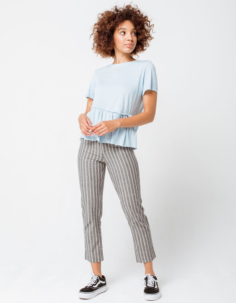 JOLIE Peplum Light Blue Womens Tee image number 3