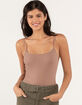 FULL TILT Womens Solid Basic Bodysuit image number 1