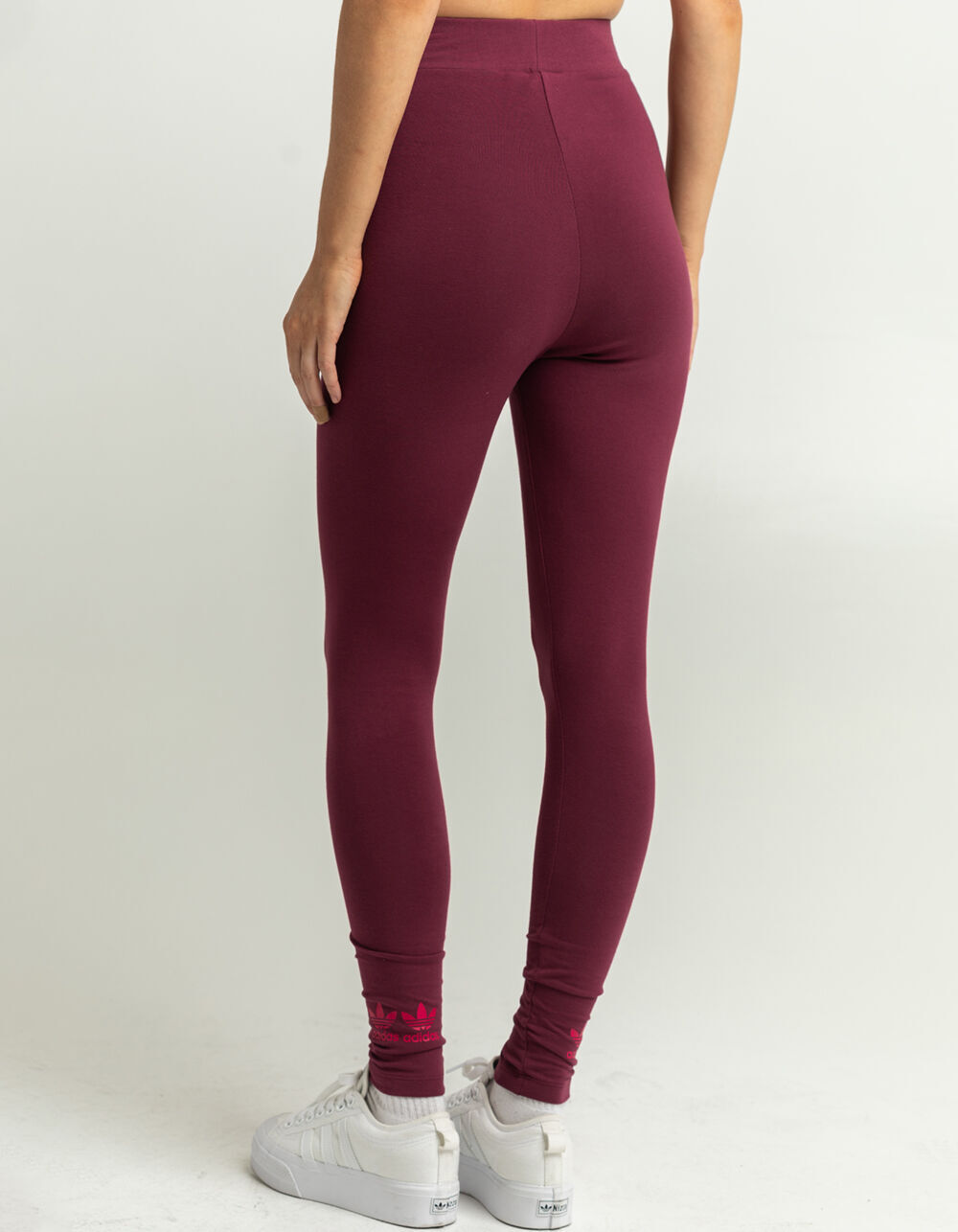 adidas leggings trefoil logo