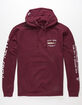 SALTY CREW Bruce Burgundy Mens Hoodie image number 3