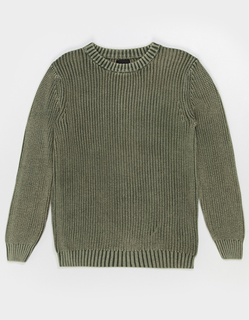 RSQ Boys Washed Crewneck Sweater Alternative Image