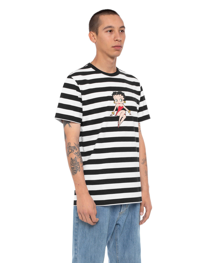 HUF x Betty Boop Stripe Betty Boop Mens T-Shirt image number 3