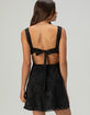 COTTON CANDY LA Satin Open Back Womens Dress image number 3