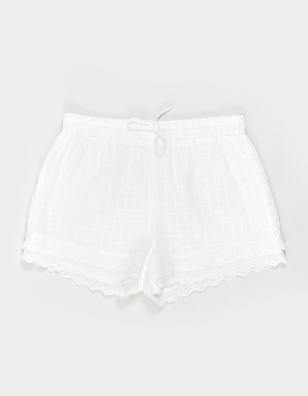 FULL TILT Swiss Dot Girls Shorts - WHITE | Tillys