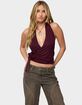 EDIKTED Addana Wrapped Halter Top image number 1