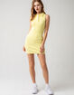 FULL TILT Sleeveless Yellow Polo Dress image number 4