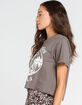 FULL TILT Skeleton Skate Cali Womens Crop Tee image number 2
