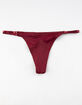 FULL TILT Basic Micro Wine Thong image number 1