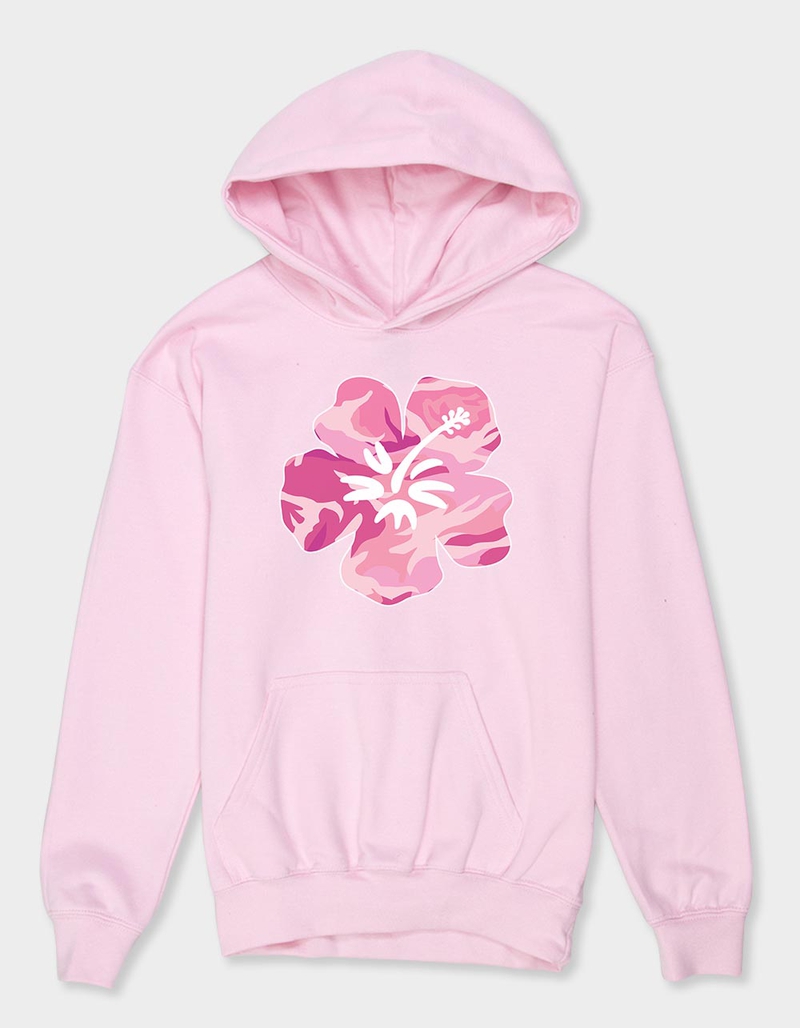 HIBISCUS Pink Camo Unisex Kids Hoodie image number 0