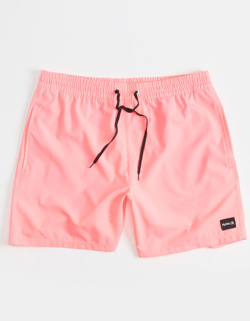 HURLEY One & Only Mens Pink Volley Shorts PINK 387525350