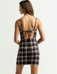 FULL TILT Plaid Open Back Slip Dress image number 2