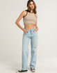 LEVI'S 94 Baggy Womens Jeans - Light Indigo Destructed image number 1