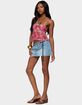 EDIKTED Solana Floral Cut Out Halter Top image number 4