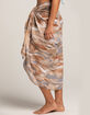 Watercolor Print Womens Sarong And Scarf image number 3