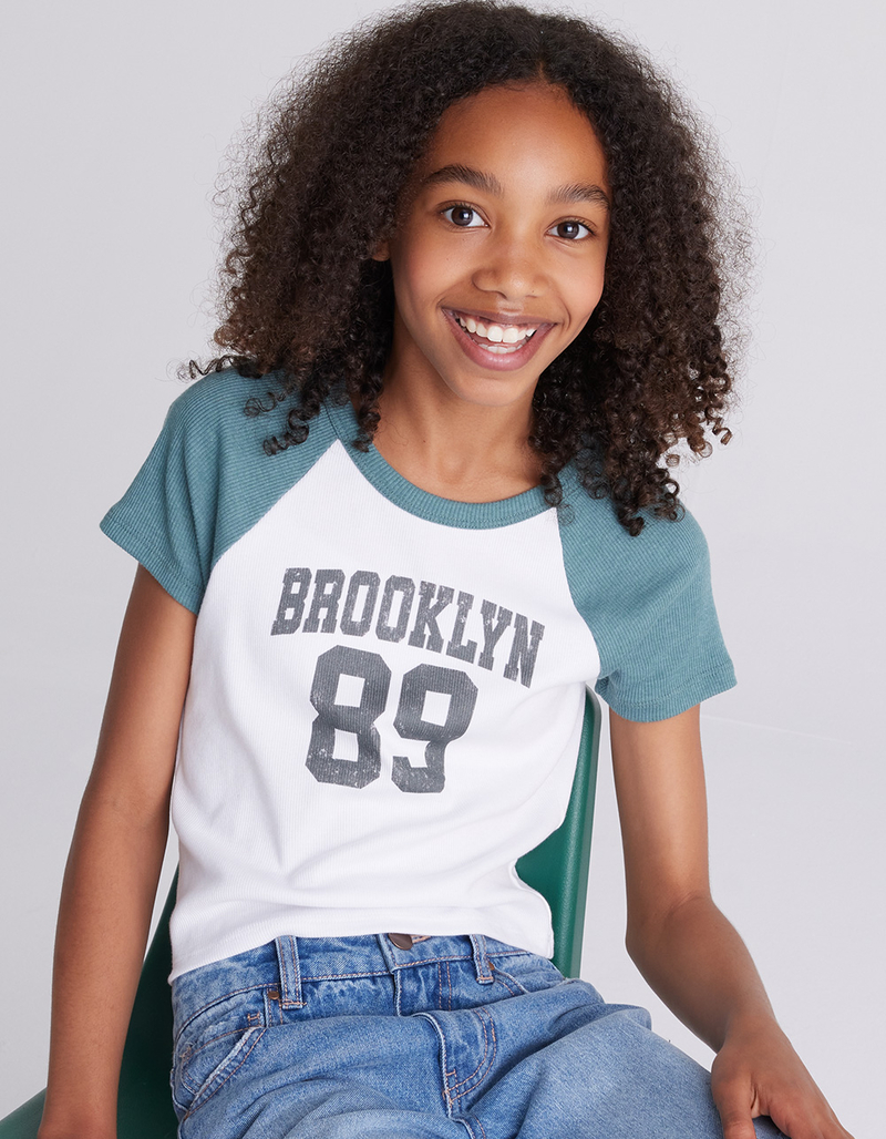 FULL TILT Brooklyn 89 Girls Raglan Tee image number 0