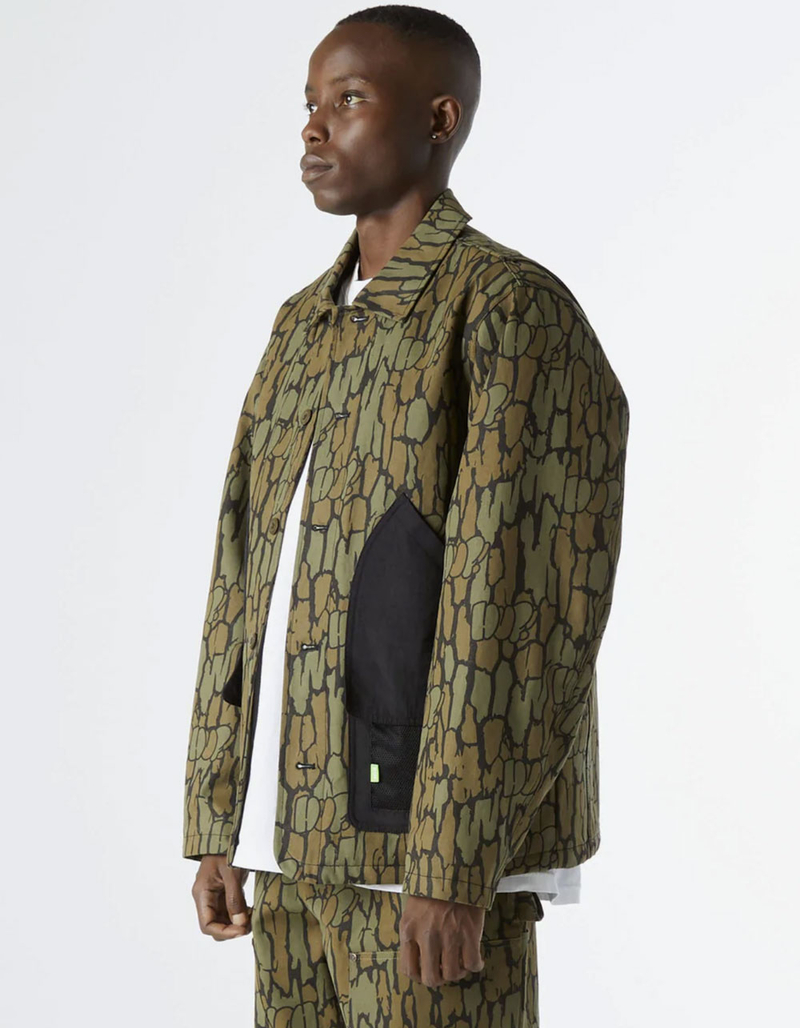HUF Hudson Camo Work Mens Jacket image number 3