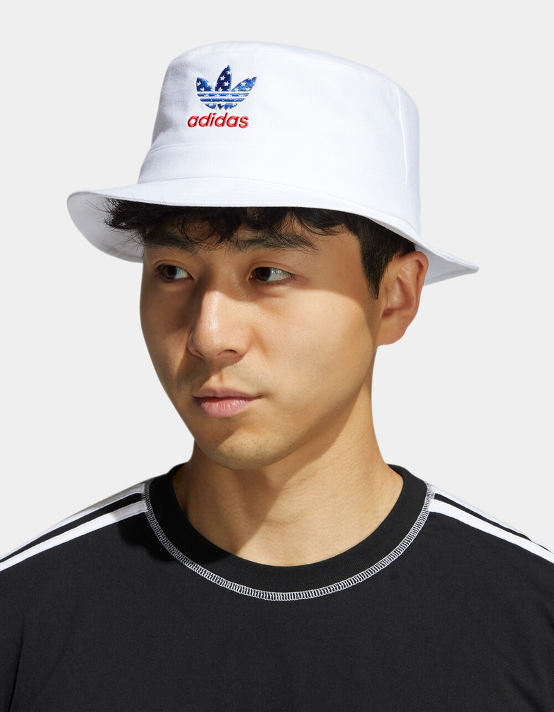 ADIDAS Originals Americana White Bucket Hat image number 1
