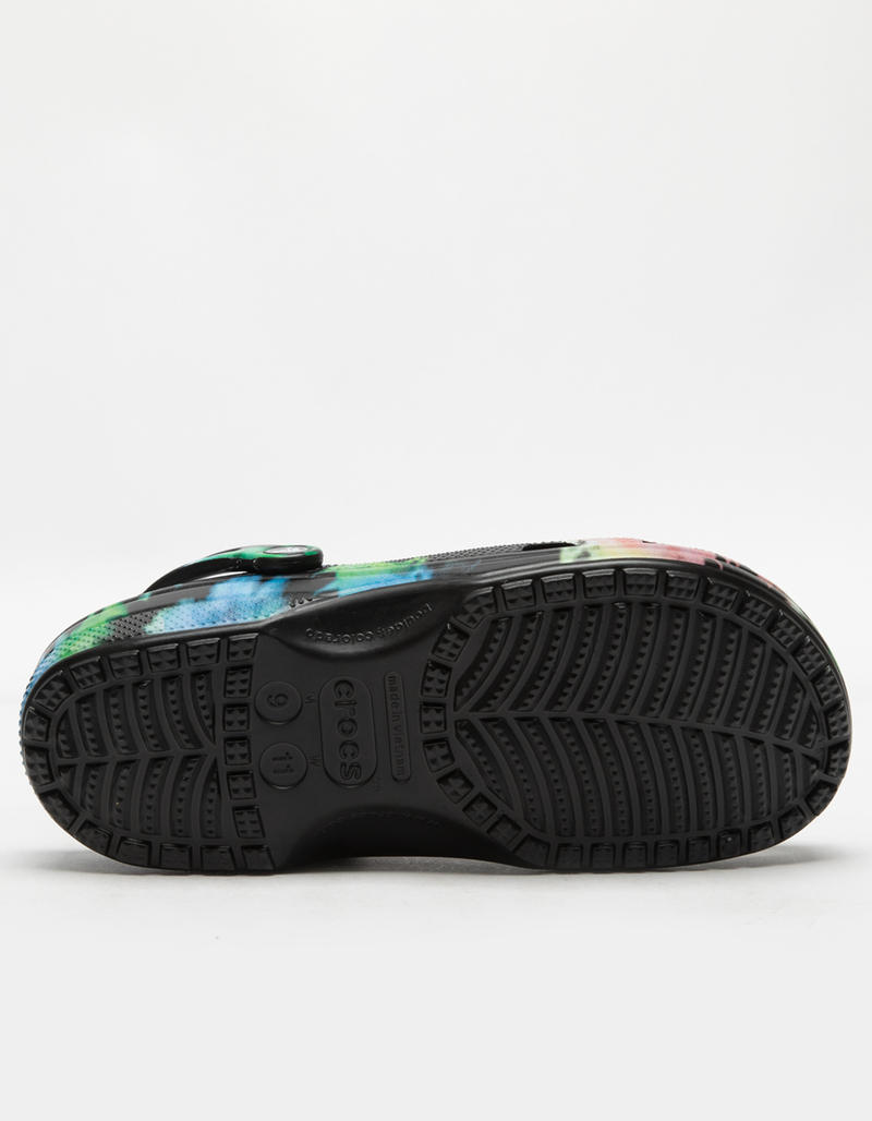 CROCS Classic Black Tie Dye Clogs image number 2