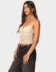 EDIKTED Charisma Sheer Lace Bra Top image number 4