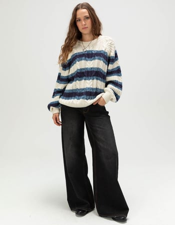 FREE PEOPLE Frankie Womens Crop Boxy Sweater Alternative Image