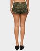 EDIKTED Camo Craze Stretch Micro Shorts image number 3