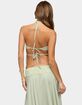 EDIKTED Evia Lacey Backless Halter Top image number 3