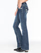 AMETHYST JEANS 3 Button Womens Flare Jeans image number 2