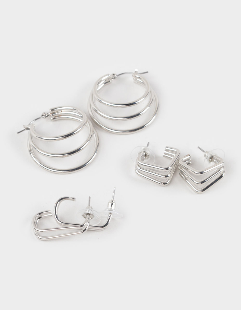 FULL TILT 3 Pack Multi Hoop Earrings image number 0