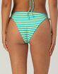 DAMSEL Hilo Texture Reversible Tie Side Cheeky Bikini Bottoms image number 4