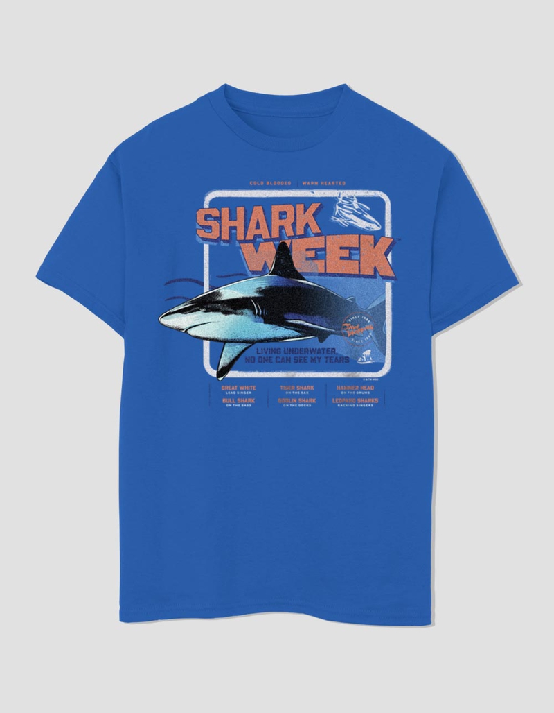 SHARK WEEK Shark Names Unisex Kids Tee image number 0