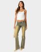 EDIKTED Maris Low Rise Washed Flared Jeans image number 3