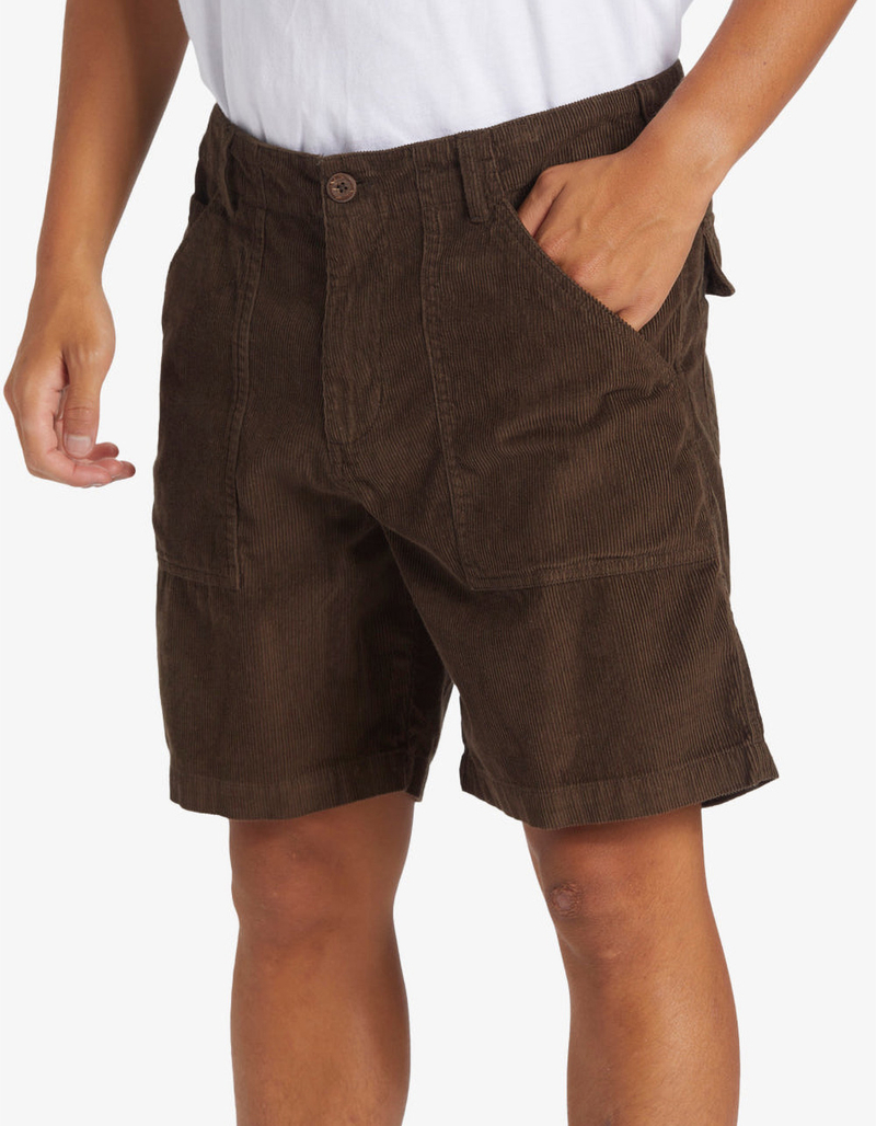 QUIKSILVER Surf Fatigue Mens Corduroy Shorts image number 1
