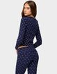 EDIKTED Daliya Polka Dot Long Sleeve Top image number 3
