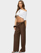 EDIKTED Avery Studded Foldover Straight Leg Pants image number 4