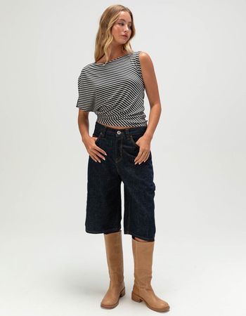 BDG Urban Outfitters Livia Womens Off The Shoulder Top Alternative Image