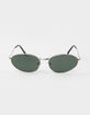 RSQ Angular Oval Metal Sunglasses image number 2