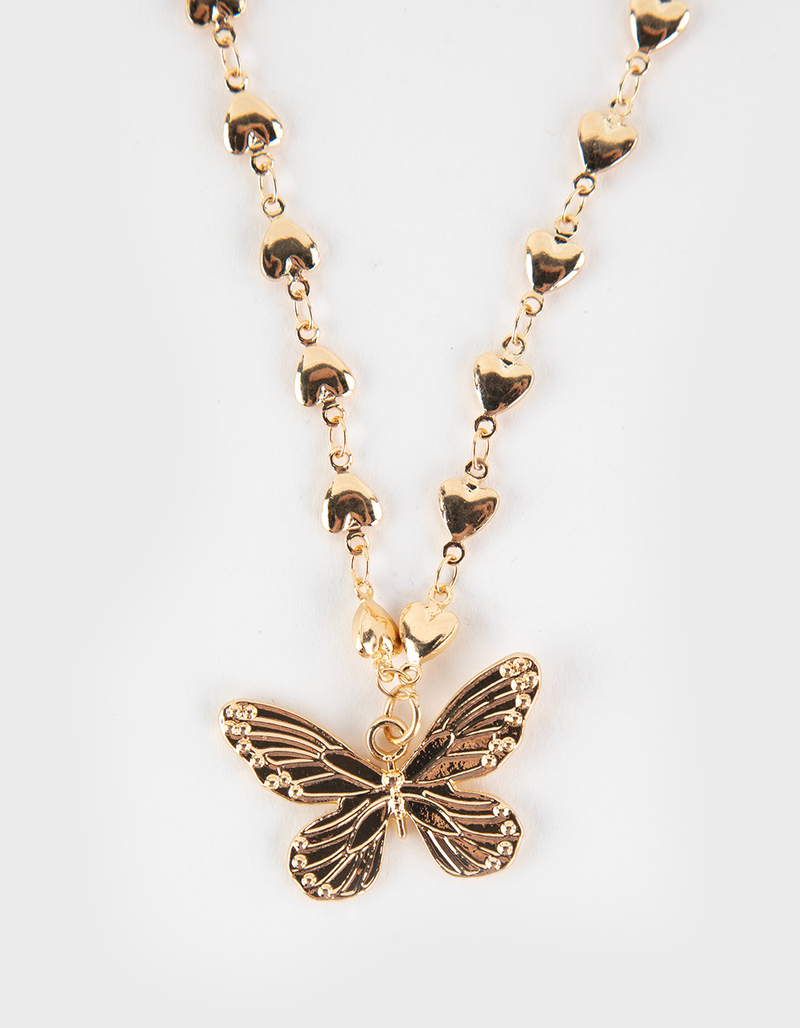 FULL TILT Butterfly Heart Choker image number 1