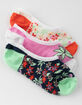 VANS 3 Pack Multi Tropic Canoodle Girls No-Show Socks image number 1