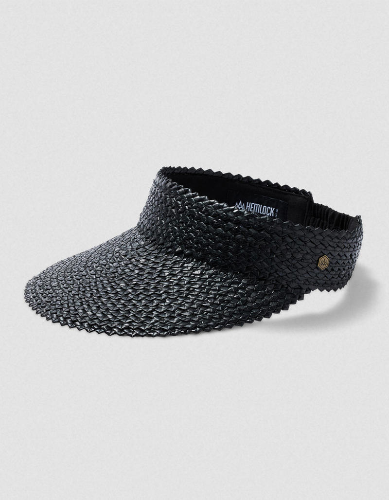 HEMLOCK HAT CO. Capri Straw Visor image number 0